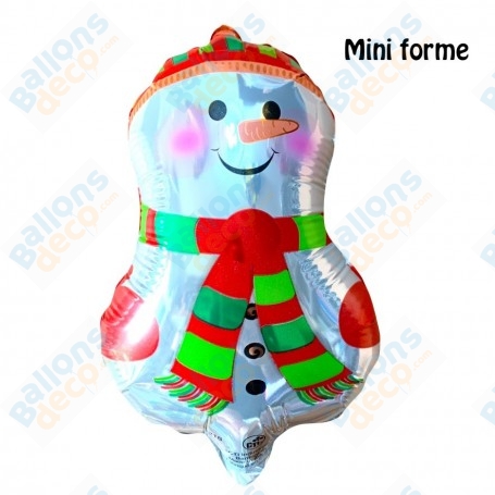 Ballon Bonhomme de Neige Mini Air, Décoration ballon Noël