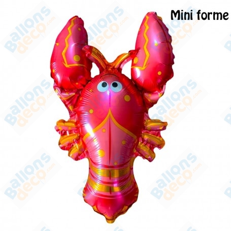 Ballon Homard Rouge Mini Air, Ballon Anniversaire Thème Marin, Anniversaire.
