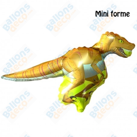 Ballon Vélociraptor Mini Air, Décoration Ballon Préhistoire.