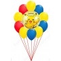 Ballons Pokémon Happy Birthday en Grappe