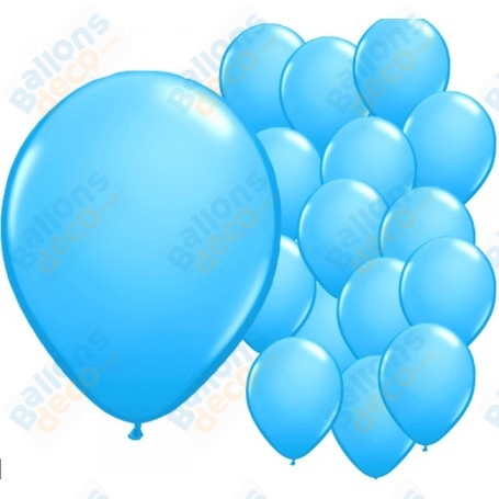 Ballons Ronds de baudruche Standard bleu Ciel de 30 cm. décoration ballons, arche anniversaire Mariage