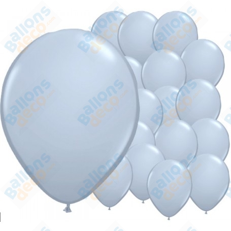 Ballons Ronds de baudruche Standard Gris de 30 cm. décoration ballons, arche anniversaire Mariage