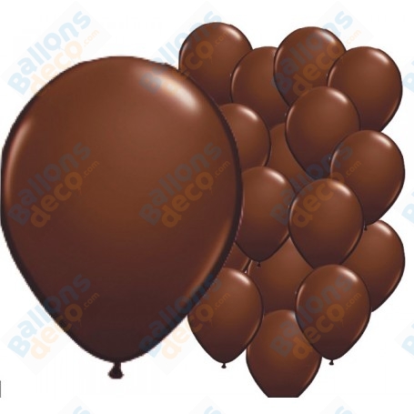 Ballons Ronds de baudruche Standard Marron de 30 cm. décoration ballons, arche anniversaire Mariage