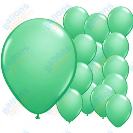 Ballons Ronds de baudruche Standard Vert Pale de 30 cm. décoration ballons, arche anniversaire Mariage