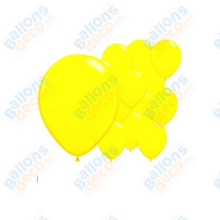 Ballons Ronds de baudruche Standard Jaune de 30 cm. décoration ballons, arche anniversaire Mariage
