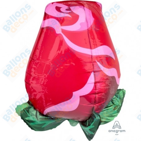 Ballon Rose Rouge 4D, Décoration ballons Mariage, Saint Valentin, Amour, 14 Février.