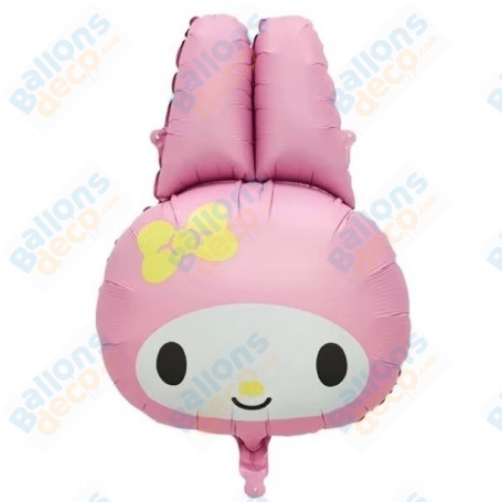 Ballon My Mélody Tête Sanrio, décoration ballon anniversaire Kawaii