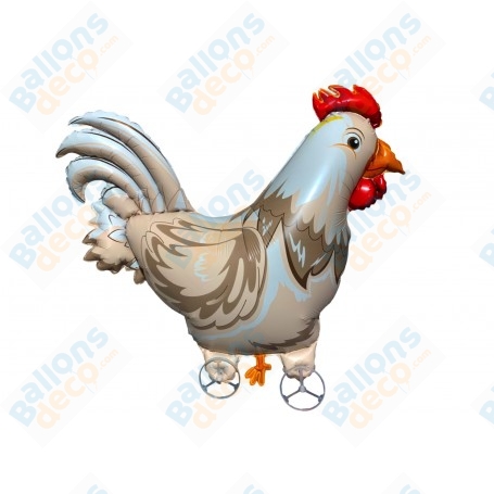 Ballon Coq Géant Avec Roulettes, décoration ballon anniversaire, Animaux de la ferme.