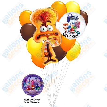 Ballons Anxiété en Grappe Vice-Versa, Anniversaire ballons Disney.