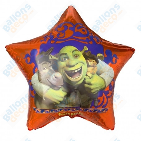 Ballon Étoile de Shrek et L'âne Grabo, Décorations ballons pour anniversaire.