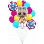 Ballons Poupée LOL Sixtees Fleurs en Grappe