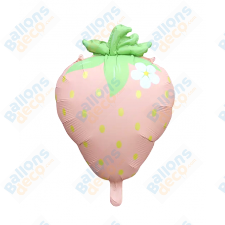 Ballon Fraise Rose Mate, décorations ballons Anniversaire, Marché aux fraises.
