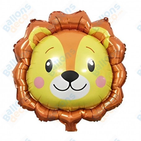 Ballon Tête de Lion Martin, Décorations ballons pour anniversaire Safari, Animaux de la savanes.