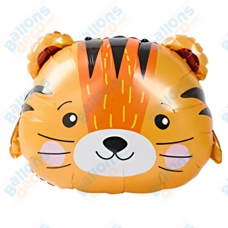 Ballon Tête de Tigre Jordan, Décorations ballons pour anniversaire, Safari, Savane.
