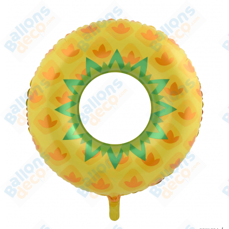 Ballon Ananas en Forme Donut, décoration ballons avec des fruits Tropicales, Anniversaire.