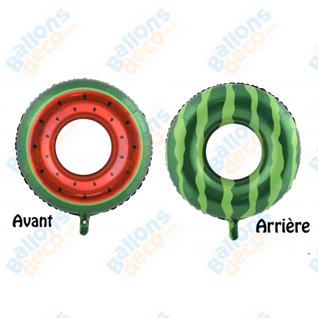 Ballon Pastèque en Forme Donut, décoration ballon avec des fruits, Anniversaire Cocomelon.