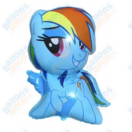 Ballon My Little Pony Rainbow Dash Junior, Décorations ballons pour anniversaire, Kawaii.