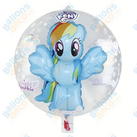 Ballon Rainbow Dash Bulle My Little Poney, Décorations ballons pour anniversaire.