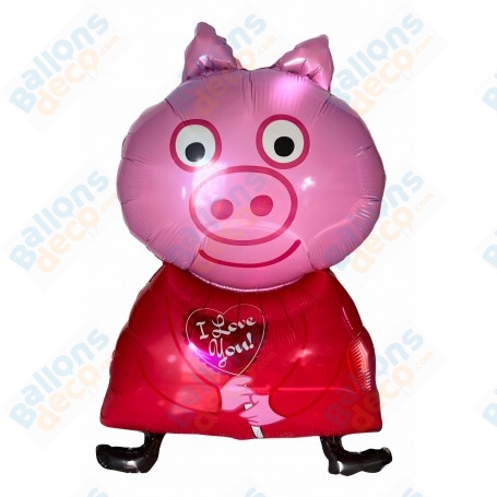 Ballon Cochon Style Peppa Pig