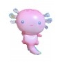 Ballon Axolotl Rose Transparent, Décorations ballons pour anniversaire et animaux aquatique.