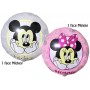 Ballon Mickey et Minni Rose et Gris deux faces, Décorations ballons pour anniversaire Disney.