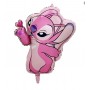 Ballon Angel Coeur Rose Stitch Disney, Décorations ballons pour anniversaire.