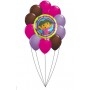 Ballons Dora en Grappe Happy Birthday, Décorations ballons pour anniversaire.