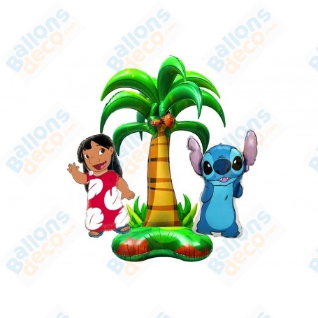 Ballons Lilo et Stitch Palmier Géant, Anniversaire Disney, Décorations ballons pour anniversaire.