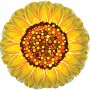 Ballon Fleur Tournesol Jaune de 45 cm.