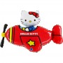 Ballon Hello Kitty Avion Rouge Grabo, Décorations ballons pour anniversaire.