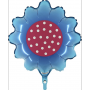 Ballon Fleur Bleu avec des Poids , Décorations ballons pour anniversaire.