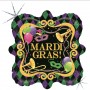 Ballon Mardi Gras Masques Holographique Grabo, Décorations ballons pour Carnaval.