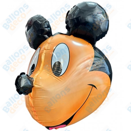 Ballon Tête de Mickey 3D Junior Disney, Décorations ballons pour anniversaire.
