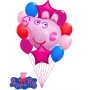 Ballons Peppa Pig Étoiles en Grappe