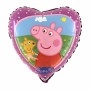 Ballon Peppa Pig Forme de Coeur