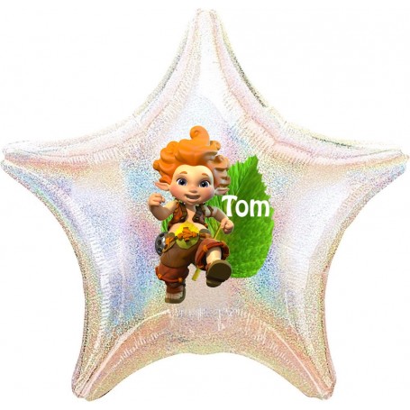 Ballon Betameche Étoile Personnalisable 1 face Arthur et les Minimoys, Décorations ballons pour anniversaire.