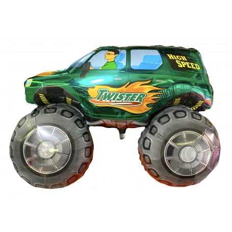 Ballon Monster Truck Vert, Décorations ballons pour anniversaire.