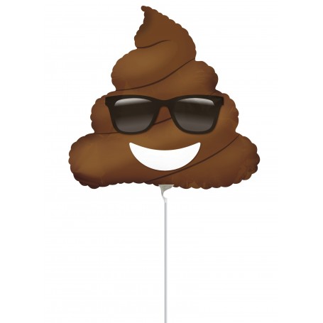 Ballon Emoji Caca Marron Air, Décorations ballons pour anniversaire.