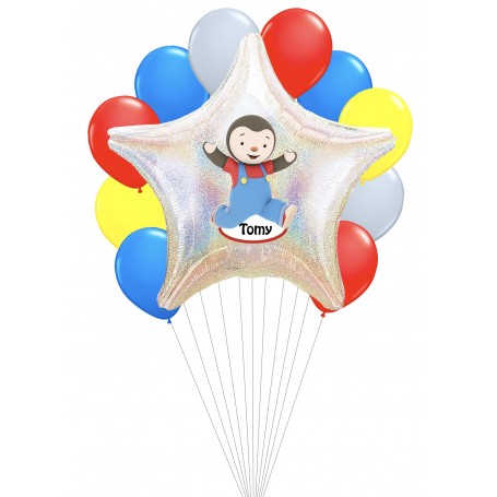 Grappe Ballons T'choupi Personnalisable, Décorations ballons pour anniversaire.