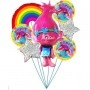 Ballons Trolls Poppy Couleurs en Grappe