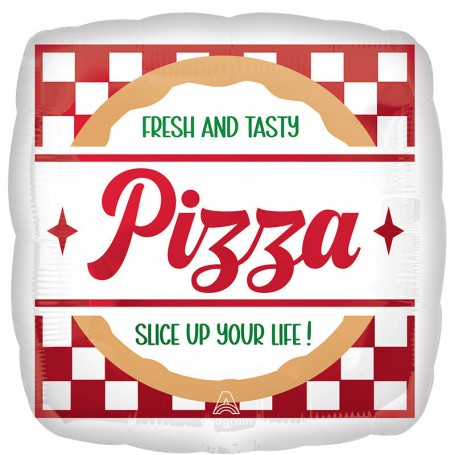 Ballon Forme Carton de Pizza, Décorations ballons pour anniversaire et Pizzéria.