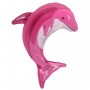 Ballon Dauphin Rose et Blanc, Décorations ballons pour anniversaire, animaux aquatique.