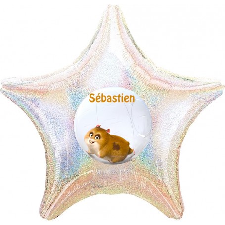 Ballon Rhino le Hamster de Volt Disney Personnalisable 1 face, Décorations ballons pour anniversaire.