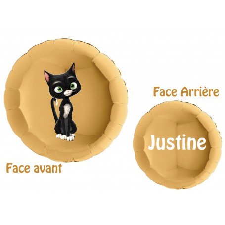 Ballon le Chat Mitaine de Volt Avec le Prénom Disney, Décorations ballons pour anniversaire.