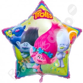 Ballon en aluminium d'anniversaire Les Trolls 2 : Tournée mondiale Poppy,  gonflage à l'hélium inclus, 18 po