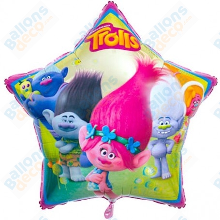 Ballon Trolls Étoile 86 cm