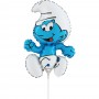 Ballon Schtroumpfs Bleu sur une Tige, Décorations ballons pour anniversaire.