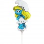 Ballon Schtroumpfette sur une Tige, Décorations ballons pour anniversaire.
