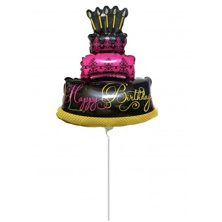 Ballon Gâteau Happy Birthday Air, Décorations ballons pour anniversaire.