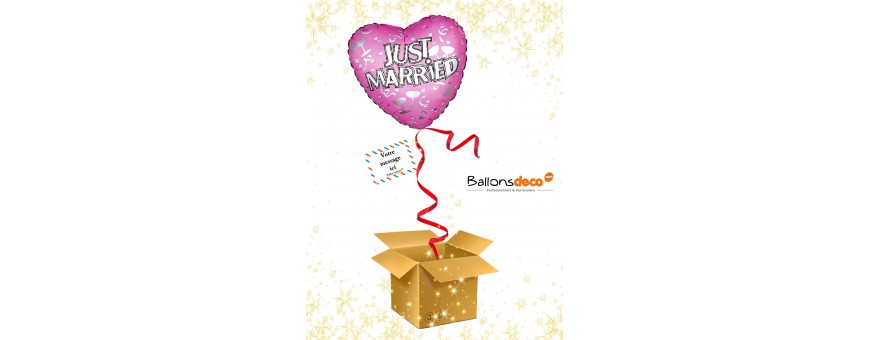 Ballons Cadeaux Mariage - Décoration Mariage - Marié - Ballonsdeco.com